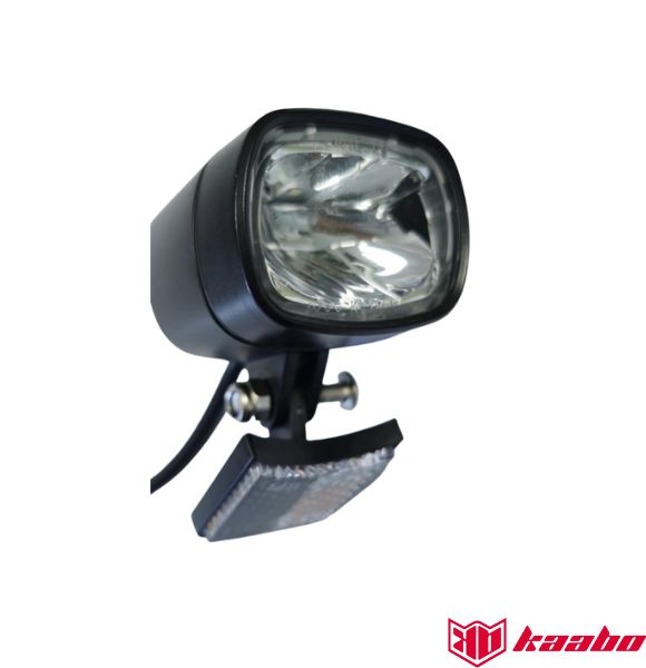 Phare avant 12V avec r&eacute;flecteurs blancs &ndash; Kaabo URBAN